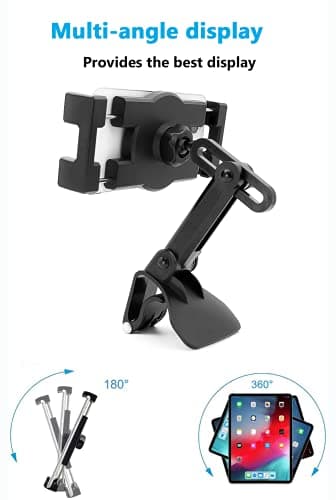 Dashboard Car Phone Clip Mount, Sun Visor & Rearview Mirror Phone Holder — view 4