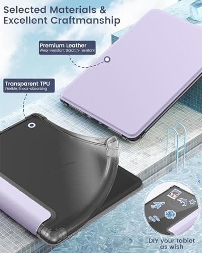 MoKo Case for 6" Kindle Basic 11th Generation (2024/2022), Taro Purple — view 4
