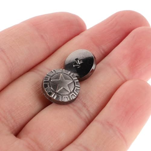 BCOATH Metal Rivet Buckle for Men Sandals and Beach Shoes, Silver Alloy 3# — view 3