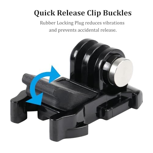 HSU 2 Pack Quick Release Buckle Clip Basic Mount for GoPro Action Cameras — view 2