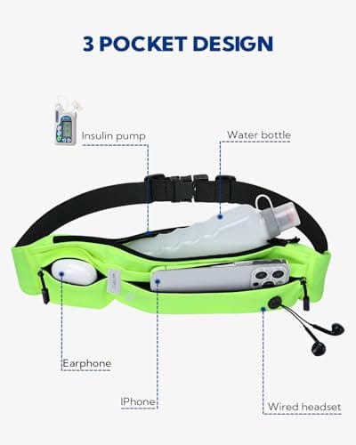 Waterfly Running Belt Bum Bag: Runner Marathon Jogging Men Women — view 4