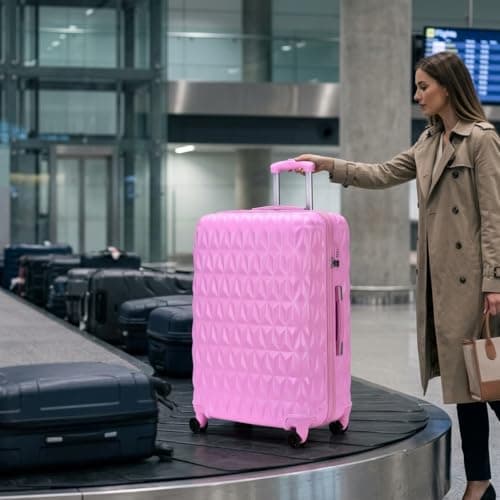 CMY Suitcase 24 Inch Medium Hard Shell Lightweight ABS Checked-in Luggage — view 3