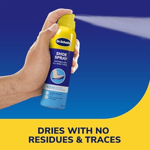 Dr. Scholl’s Fresh Step Anti Odour Shoe Spray, Eliminates Odor For Up To 48 Hours. Fresh Scent, Quick Drying, Suitable For All Shoe Types, Running Trainers, Sports, & More, 150ml, Pack of 1 — view 6