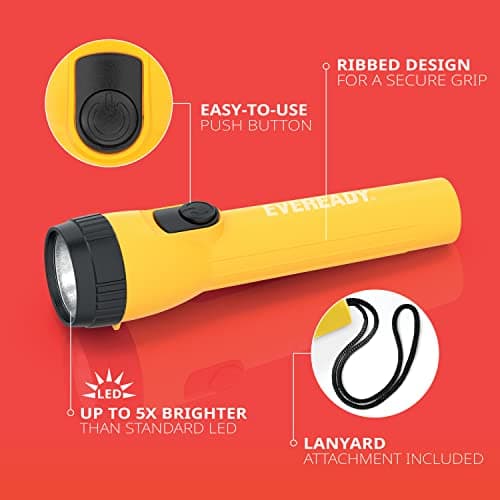 EVEREADY LED Torch, Pack of 4, Batteries Included, Super Bright Flashlight — view 2
