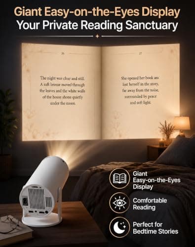 Storyverse Projector, 100 in Curtain for Immersive Read Hands-Free in Bed — view 3