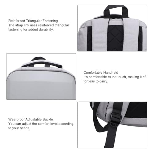Satellite Travel Backpack Anti Theft Dish Router Storage USB Charging Water Resistant for Travelers, Nylon 17.32x12.6x5.12in — view 5