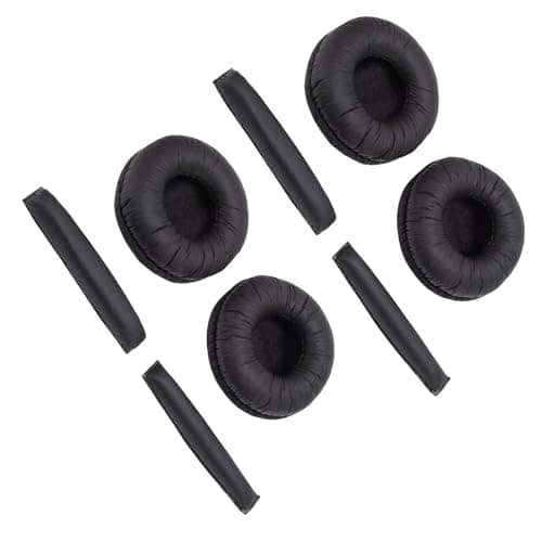 Ejoyous Replacement Earpads for PX200 Memory Foam Headphone Headband Cushion Pad 8 Pack Soft Fit for PX100 PX200 II PX100 II PX80 PX90 PC130 PC131 Daily Use (Black) — view 4