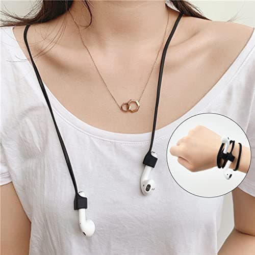 4 Pcs Magnetic Anti-Lost Straps Colorful Earbuds Lanyard,Earbud Lanyard Strap Soft Silicone Straps Lanyards Neck Strap Compatible with AirPods Pro 3/2/1 — view 4