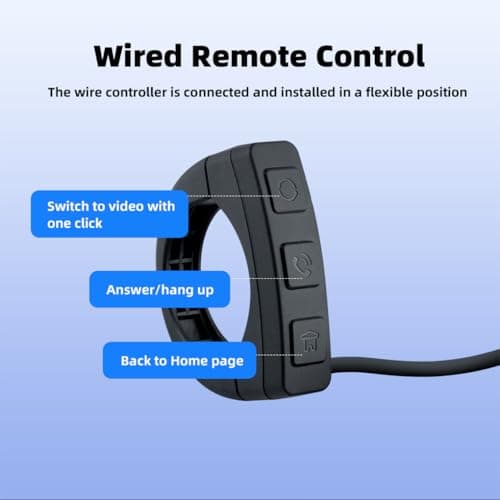 PUXZYAX Durable Motorcycle Dash Cam With Wireless Car Play Android Auto And — view 3