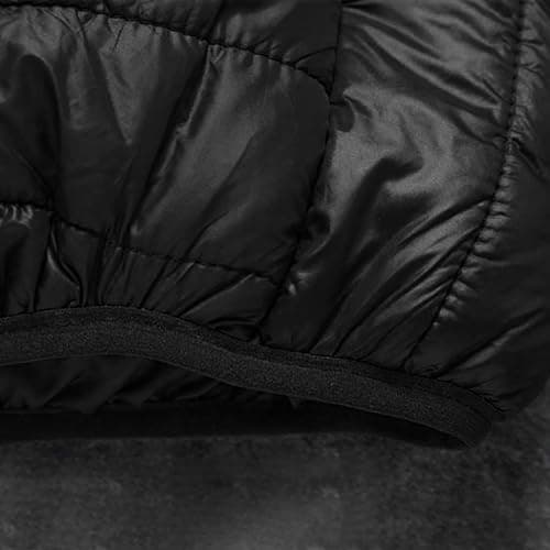 Men's Ultra Lightweight Packable Down Jacket - Hooded Slim Fit Vertical Quilt, Water-Resistant Travel-Friendly, Winter Warm Padded Outdoor Outerwear — view 4