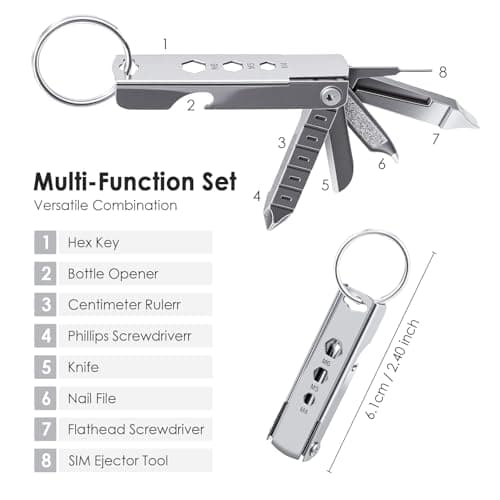TENOC 7-in-1 Multi-Tool Keychain — view 2
