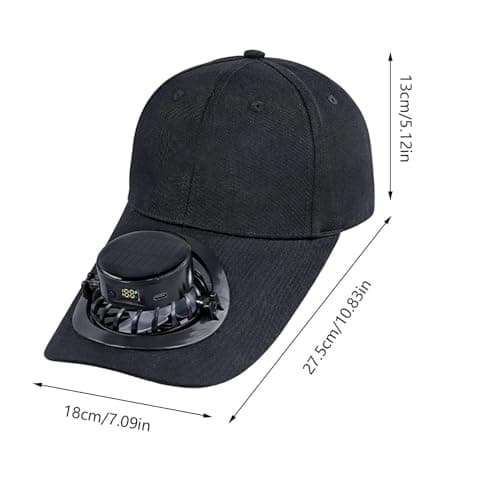 Sun Hat With Fan - Detachable Digital Display USB Rechargeable Protection — view 6