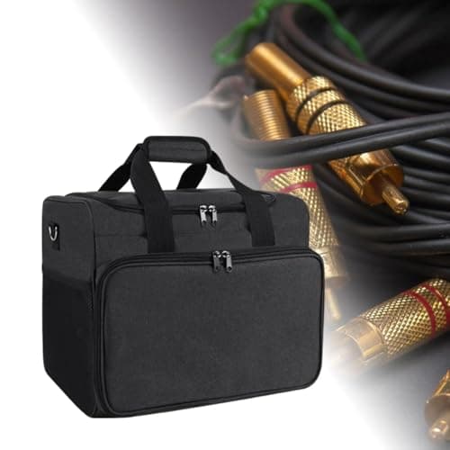 Gcljlmy Travel Bag for Electronics Organizer, Cable Management Bag, Multiple Mesh Pockets, Large Storage Bag for Power Strip for Wired — view 2