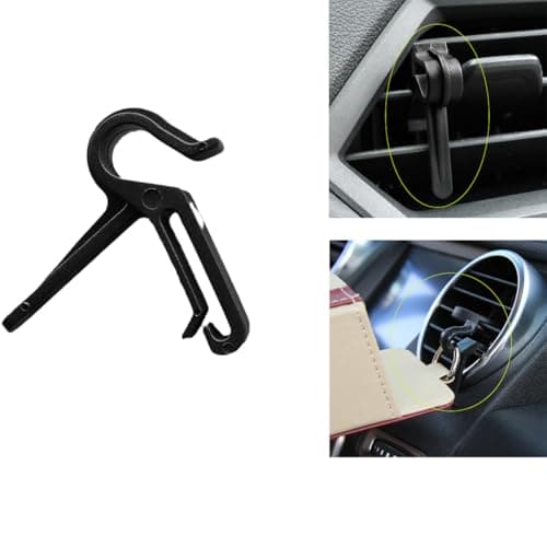 YehVeh 20 Pack Car Vent Hook Hanger Replacement Clips Mount Key Holder for Car Air Vent Pouch Storage Bag Organizer with Pocket Hanging Phone Holder Newspaper Bags Car Trash Bag Face Mask — view 6