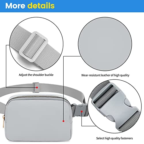 Invool Bum Bag for Women Men, Fanny Pack with Adjustable Straps Crossbody Fashion Waist Pack, Running Belt Bag for Travel Workout Cycling Hiking — view 3