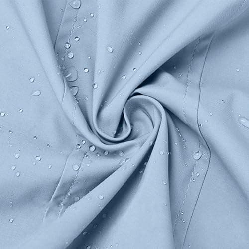 Znwerma waterproof jackets for women uk Waterproof Jacket Lightweight for Women Ladies Windbreaker Rain Coats Full Zip Hooded Long Raincoat Casual Hiking Walking Outwear Light Blue — view 6