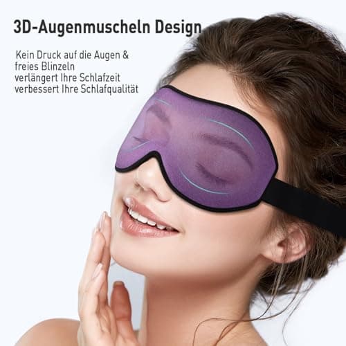 Umisleep Sleep Mask for Side Sleepers, 100% Blackout Eye Mask for Women Men — view 5