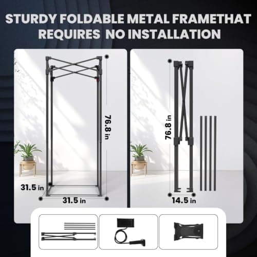 RDCMKL Portable Vocal Booth for Home Studio, Foldable Recording Booth — view 4
