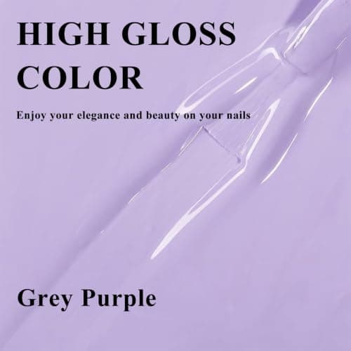 Purple Nail Polish, Quick Dry Nail Varnish - Air-Dry No-Lamp Formula, Summer Manicure Colour for DIY At-Home Use, Long-Wear Daily Finish and Travel Touch-Ups — view 2