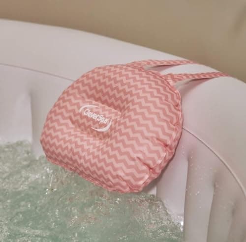 Inflatable Hot Tub Headrest Pillows, Pink, Twin Pack, compatible with Clever spa, LAY-Z-SPA, Mspa & INTEX — view 2