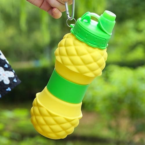 Folding Water Cup Leak Proof Silicone Expandable Lidded Mug — view 3