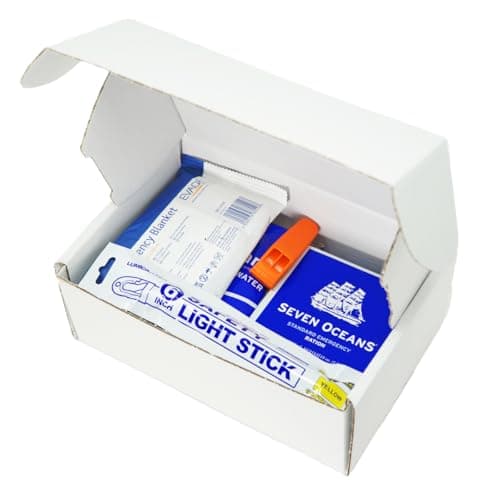 EVAQ8 Compact 1-Person Safety & Survival Kit – Long-Life Food (2,400 kcal), Long-Life 500 ml Water, Foil Blanket, Light Stick & Whistle • 4-Year Shelf Life — view 6