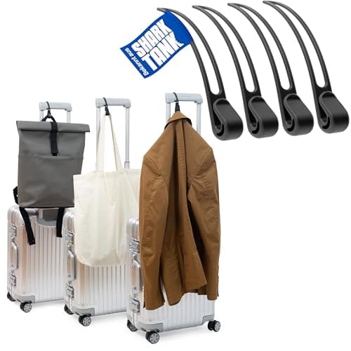 Stowey Travel Hook for Suitcase – Luggage Hook for Bag & Jacket (4 Pack)