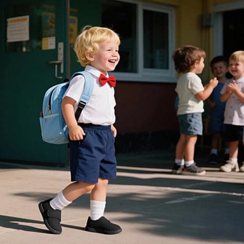 STQ Kids School Shoes Boys Girls Baby Black Plimsolls PE Plimsoles Toddler School Pumps Wide Toe Box Barefoot First Walking Trainers Infant Non-slip Soft Lightweight Minimalist Black Size 9.5 UK Child — view 3