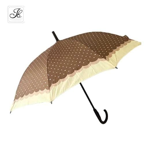 onestopbuys Umbrella Large Automatic Open Water Resistant Golf Umbrella Men Women 10 Ribs (Brown) — view 5