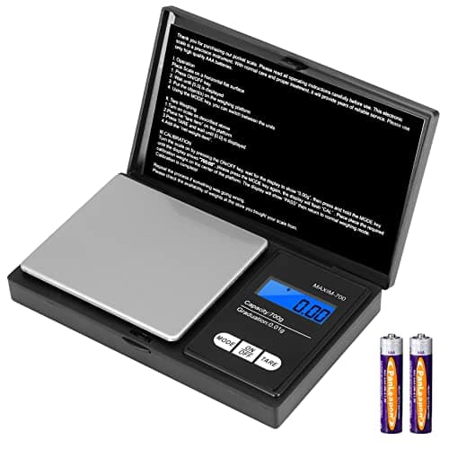 Vinabo 700g Digital Scales 0.01g, Kitchen Scales Digital,Mini Pocket Scales,precision scale LCD Display, Jewellery Scales Weighing Scales for Jewellery Gold Food Coffee Herb Coin (Battery included)