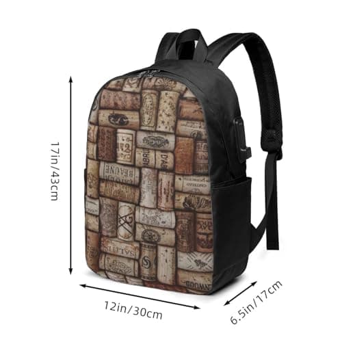 FEYUNYAN Laptop Backpack For Men Women, Usb Charging Port & Headphone Jack — view 3