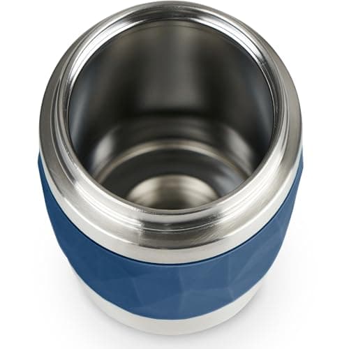 Emsa N21608 Travel Mug Compact Thermal/Insulated Mug Stainless Steel 0.3 litres 3 Hours Hot 6 Hours Cold BPA Free 100% Leak-Proof Dishwasher Safe 360° Drinking Opening Dark Blue — view 4