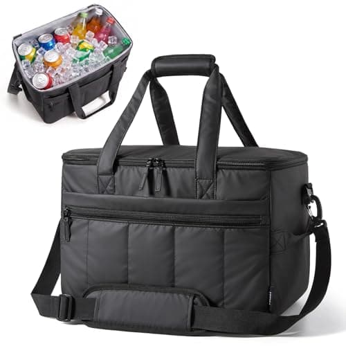 TOURIT Puffer Cooler Bag 48 Cans/32L 12h Insulated 100% Leakproof for Beach