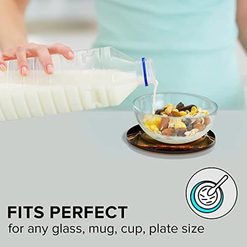 1 x Round Jumbo Size Coaster 12cm Circus Tent Lights Festival Cork Backed MDF Glossy Tea Coffee Accessory #50534 — view 6