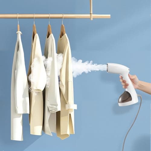 HOMILEC Handheld Clothes Steamer for Clothes – With 2 Brushes, Portable Garment Steamer, 1400W Fast Heat-Up, 265ml Water Tank, Auto Shut-Off, Travel Fabric Steamer for Wrinkle Removal — view 5