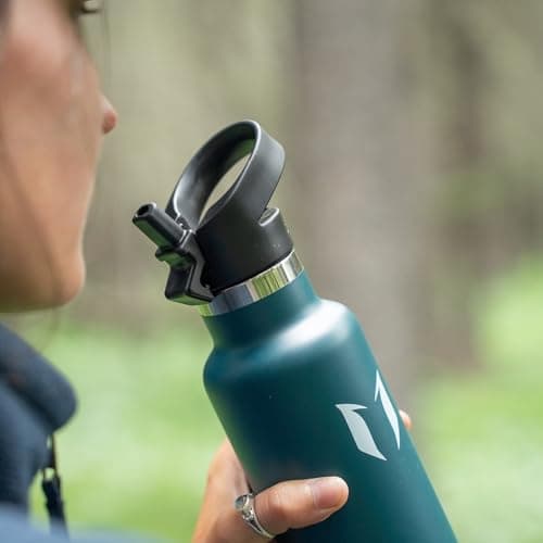 Sparrow Insulated Water Bottle with Straw - Metal Water Bottles 1L — view 5