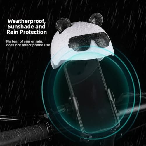 Motorcycle Phone Mount with Rain Shield Anti-Slip(Pink) — view 6