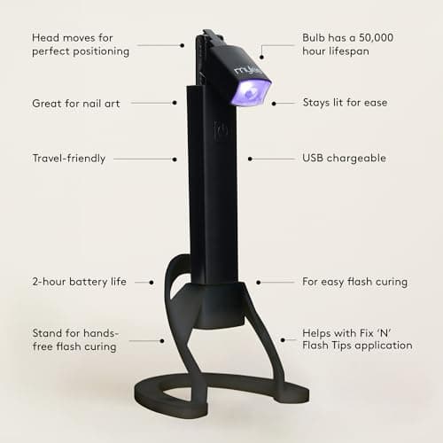 Mylee Fix 'N' Flash LED Torch: Portable Nail Lamp for Gel Polish with — view 2