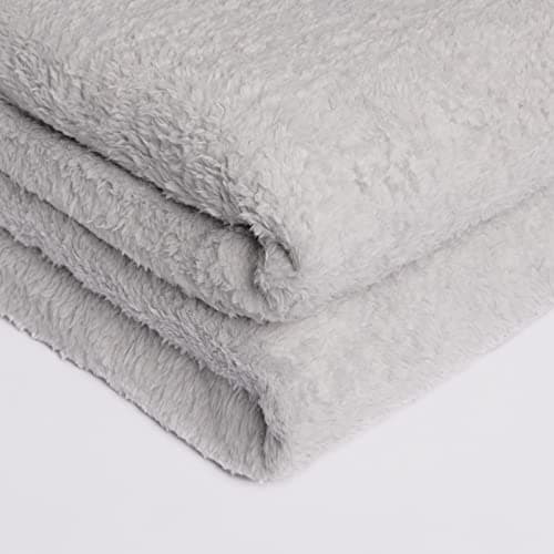 Brentfords Teddy Fleece Blanket Large Throw Over Bed Plush Super Soft Warm Sofa Bedspread, Silver Grey - 150 x 200 cm — view 3