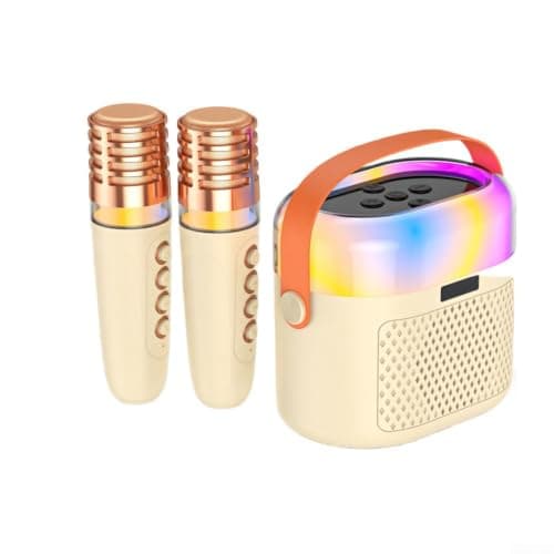 Compact Wireless Mic Speaker 12x8x10cm Easy Carry(Khaki)
