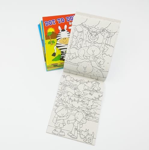 Sixstore 8 X A6 Mini Colouring Books for Kids Party Bags Fillers Toys, Entertaining Travel Activities and Party Favours Jungle, Birds, Animals, Safari — view 6