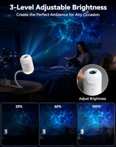 Comauo Ocean & Galaxy 5D Holographic Smart Projection Night Light，3 — view 4