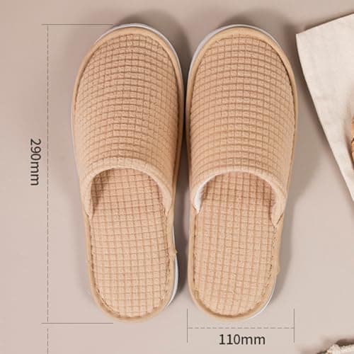 Disposable Slippers for Guests Plush Hotel Travel Portable Indoor Shoes — view 4