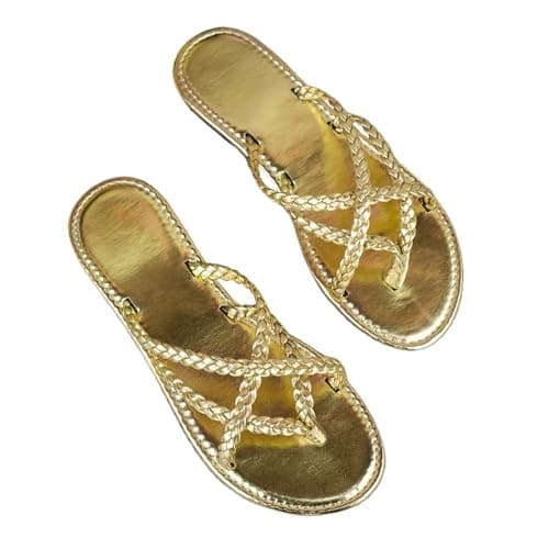 Flat Sandals Ladies Sandals Womens Cross Strappy Open Toe Sandal Elastic Strap Hiking Sandal Casual Travel Breathable Flip Flop Womens Wide Fit Slippers Ladies Summer Beach Shoes — view 4