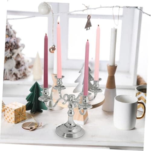 Abaodam Long Pole Design Candle Romantic Scented Candle 4Pcs Nordic Soft Gradient Color Paraffin Wax for Romantic Day Dinner Wedding Party Decoration — view 5