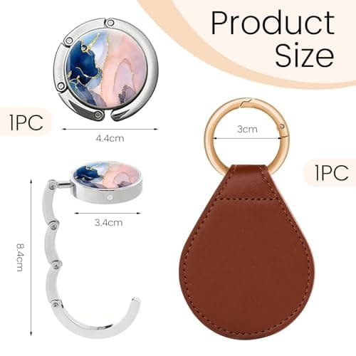 BelleVive Magnetic Hat Clip for Bags and Totes, Magnetic Beach Straw Hat Accessory, Essential Travel Gear Accessories (Brown) — view 2