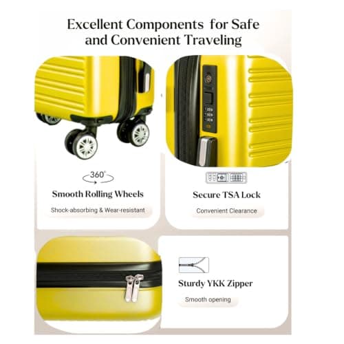 Underseat Travel Case, Yellow, 45x36x20cm — view 6