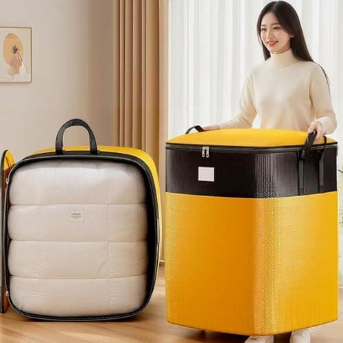 PolMinrs 3 Pack (180L/140L/104L) Moving Bags Extra Large Strong,Large Storage Bag with Zips for Clothes Moving Camping Garden Tools Moving Totes Holiday Decorations Storage(blue) — view 6