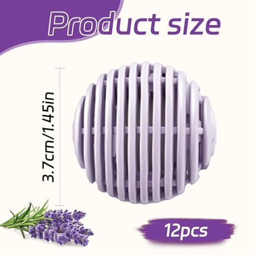 Aoyfuwell 12 PCS Shoe Deodorizer，Odour Eaters，Long-Lasting Deodorizer, Reusable Shoe freshener, Keeps Shoes Fresh for 24 Hours.Lavender-Scented Shoe deodorizing Balls。 — view 2
