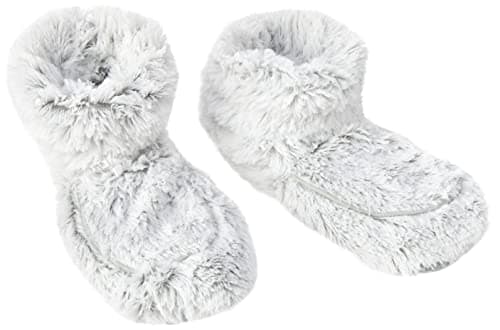 Warmies® Fully Heatable Wellness Boots Scented with French Lavender - Grey Marshmallow, — view 2